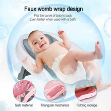 Load image into Gallery viewer, 2-in-1 Multifunctional Baby Bathtub, Large Foldable Baby Bath with Bath Seat, Non-Slip Bathtub with Handles, Baby Sitting Lying Bathtub, Gifts for Toddlers
