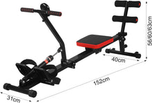 Load image into Gallery viewer, Home Rowing Machine, Foldable Rowing Machine with 12 Resistance Levels, LCD Monitor for Home Training, Max Load 120 kg
