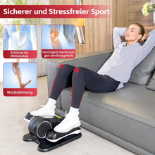 Load image into Gallery viewer, Underdesk Elliptical Trainer, Mini Exercise Bike for Seniors &amp; Office - 12 Speeds Manual/Auto Mode, Forward &amp; Backward, LED Touch Screen &amp; Remote Control, Portable, White
