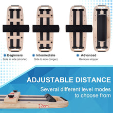 Load image into Gallery viewer, Balance Board, Wooden Balance Board with Roller and Shelf, Wobble Board for Adults Balance Training
