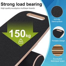 Load image into Gallery viewer, Balance Board, Wooden Balance Board with Roller and Shelf, Wobble Board for Adults Balance Training
