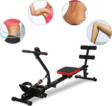 Load image into Gallery viewer, Home Rowing Machine, Foldable Rowing Machine with 12 Resistance Levels, LCD Monitor for Home Training, Max Load 120 kg
