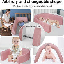 Load image into Gallery viewer, Barrera Seguridad Niños Cama Barrera de Cama Flexible y Plegable Seguridad Anticaídas Niños Altura Ajustable 41,5-61,5 cm, Largo 150/180/200cm
