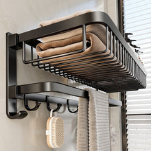 Load image into Gallery viewer, Towel Holder, Matte Black, Self-Adhesive Towel Holder, No Drilling, Bathroom,Bath Towel Rail, Towel Rack for Bathroom, Kitchen
