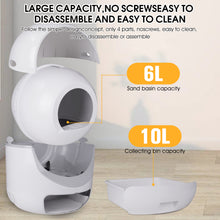 Load image into Gallery viewer, Moderne vollautomatische intelligente Katzentoilette Elektrische geschlossene Katzenbettpfannen Automatische Reinigung von Fäkalien Schaufel Katzentoilette
