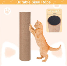 Load image into Gallery viewer, Arbre à Chat, Hauteur 250-275cm, Tour de Jeux pour Chat, Tour à Chat avec Poteaux Sisal, 5 Plateformes, Niche, Hamac, 5 Porteaux à Griffoir (du Sol au Toit)
