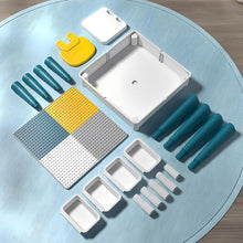 Load image into Gallery viewer, Table de Construction Multifonctionnel pour Enfant Table d’activités avec Chaise pour Bébé Hauteur Réglable Plateau Double Face Table de Jeu Table d’Études
