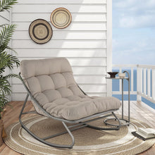 Load image into Gallery viewer, Grand patio Outdoor Rocking Chair  Rocking Lounger Weatherproof Metal Relaxing Chair for Garden, Living Room, Yard, Patio and Balcony, Maximum Load 150 kg
