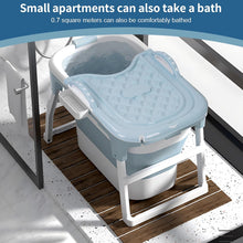 Load image into Gallery viewer, Bathtub, Foldable Bathtub, Adult, Folding Mobile Bathtub with Cover, 92 x 66 x 71.5 cm, Ideal for Small Bathrooms, Bathrooms, Showers and Balconies
