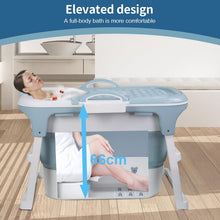 Load image into Gallery viewer, Bathtub, Foldable Bathtub, Adult, Folding Mobile Bathtub with Cover, 92 x 66 x 71.5 cm, Ideal for Small Bathrooms, Bathrooms, Showers and Balconies
