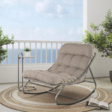 Load image into Gallery viewer, Grand patio Outdoor Rocking Chair  Rocking Lounger Weatherproof Metal Relaxing Chair for Garden, Living Room, Yard, Patio and Balcony, Maximum Load 150 kg
