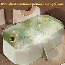 Load image into Gallery viewer, Baby Bathtub Large Size Suitable for 0-5 Years Old Kids Foldable Tub Baby Can Sit or Lie Down Built-in Bath for Newborns
