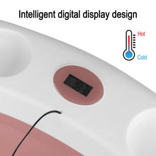 Load image into Gallery viewer, 2-in-1 Multifunctional Baby Bathtub, Large Foldable Baby Bath with Bath Seat, Non-Slip Bathtub with Handles, Baby Sitting Lying Bathtub, Gifts for Toddlers
