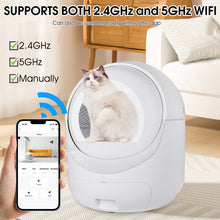 Load image into Gallery viewer, Moderne vollautomatische intelligente Katzentoilette Elektrische geschlossene Katzenbettpfannen Automatische Reinigung von Fäkalien Schaufel Katzentoilette
