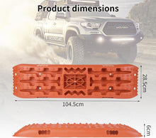 Load image into Gallery viewer, Set of 2 Sand Sheets Traction Aid Offroad Motorhome Accessories Recovery Board, Traction Aid Driving Wedges Car Trailer Tyre Ladder, Traction Tape Traction Mat for Sand, Mud, Snow
