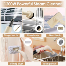 Load image into Gallery viewer, Steam Cleaner , Steam Cleaner Handheld with 8 Accessories, Steam Cleaner Floor, Hand Steam Cleaner with 300 ml Tank, 3 Bar Steam Pressure, Steam Cleaner for Furniture, Carpets, Bathrooms

