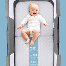 Load image into Gallery viewer, 2-in-1 Baby and Bassinet, Foldable Baby Bed with Wheels, Baby Bed with Mattress and Mosquito Net, Children's Travel Bed for Babies from 1 to 36 Months

