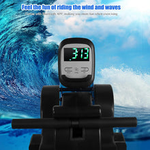 Load image into Gallery viewer, Vogatore ad acqua per la casa, vogatore pieghevole, Rowing Machine con funzione Bluetooth e guida in acciaio inox, carico massimo 110 kg

