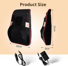 Load image into Gallery viewer, Masajeador Lumbar y Espalda con Calor y Vibración, Cojín Masajeador Cervical Shiatsu con 3 Niveles de Intensidad y Calefacción, Masajeador de Cuello y Espalda para Hogar, Oficina y Coche, Regalo Ideal
