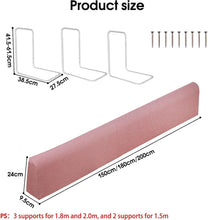 Load image into Gallery viewer, Barrera Seguridad Niños Cama Barrera de Cama Flexible y Plegable Seguridad Anticaídas Niños Altura Ajustable 41,5-61,5 cm, Largo 150/180/200cm
