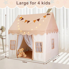 Load image into Gallery viewer, Children's Tent Indoor &amp; Outdoor, Play Tent with Mat and Lights, Children's Play Tent Indoor, Baby Room Decoration, Reading Tent &amp; Playroom for Toddlers
