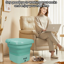 Load image into Gallery viewer, Mini Washing Machine Bucket Folding Portable Laundry Machine Clothes Washing

