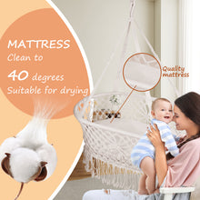Load image into Gallery viewer, Baby Cradle, Beautiful Moses Basket for Sleeping and Soothing, Hanging Cradle in Macrame Look, High-Quality Hanging Bed, The Baby Bed for Day and Night
