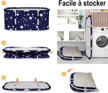 Load image into Gallery viewer, Baignoire pliable adulte Pas besoin d’installation Baignoire de douche Antidérapant Pliage facile Baignoire pour Petite Salle de Bain Avec tubes en T épais pour SPA 113x65x48cm

