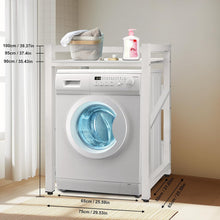 Load image into Gallery viewer, Over the Washing Machine Rack, Washing Machine Cabinet, 3 Height Adjustable, Washing Machine Dryer Cabinet Shelf, Load Capacity 300 kg for Bathroom, Kitchen, Balcony, Laundry Room
