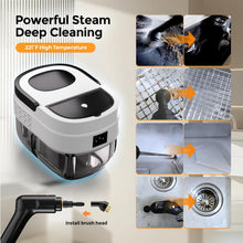 Load image into Gallery viewer, Steam Cleaner, 2500 W Steamer for Cleaning, Steam Cleaner Handheld Device for Home, Car Detailing Steam Cleaner with Controller, Portable Steam Cleaner for Windows, Kitchen, Bathroom, Upholstery, Tiles, Floor
