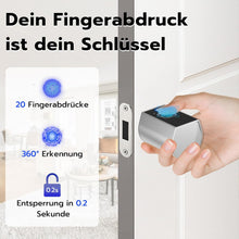 Load image into Gallery viewer, Electronic Door Lock, Door Lock Front Door, Lock Cylinder with Number Code and Key and App, Smart Fingerprint Lock, Easy Installation
