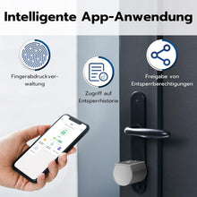Load image into Gallery viewer, Electronic Door Lock, Door Lock Front Door, Lock Cylinder with Number Code and Key and App, Smart Fingerprint Lock, Easy Installation
