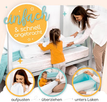 Load image into Gallery viewer, Inflatable Fall Protection Bed Travel  Fabric Cover 120 cm - Suitable for All Beds, Ideal as a Bed Rail for Cot Bed - Bed Edge Protection &amp; Fall Protection - Fall Protection
