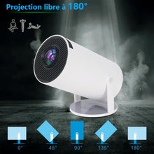 Load image into Gallery viewer, Projecteur Portable 4K Supportée Android 11, Prend en Charge WiFi 5G, Projecteur Portable Correction Automatique du Trapéze, 130 Pouces, Video Projecteur Retournement à 180 Degrés
