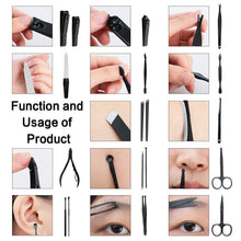 Load image into Gallery viewer, 22 tlg Nagelschere Set Nagelknipser Maniküre Pediküre Nagelzange Nagelpflege-Set
