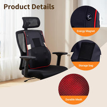 Load image into Gallery viewer, Masajeador Lumbar y Espalda con Calor y Vibración, Cojín Masajeador Cervical Shiatsu con 3 Niveles de Intensidad y Calefacción, Masajeador de Cuello y Espalda para Hogar, Oficina y Coche, Regalo Ideal
