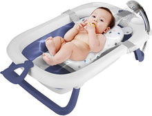 Load image into Gallery viewer, Bañera Bebé Plegable con Cojín de Baño Antideslizante y Termómetro con Pantalla Digital, Perfecto para Recién Nacidos y Bebés
