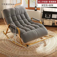 Load image into Gallery viewer, Schaukelstuhl für drinnen, draußen ergonomischer Schaukelsessel, Wohnzimmer Relaxstuhl mit gepolsterter, bis 300kg belastbar für Garten, Schlafzimmer, Wohnzimmer, Ecke, Veranda
