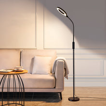 Load image into Gallery viewer, Lampadaire sur Pied Salon, Lampadaire LED 12W, 4 Températures de Couleur, Gradation en Continu, Télécommande et Commande Tactile,col flexible,Minuterie 1H,Lampe sur pied pour Salon,Chambre
