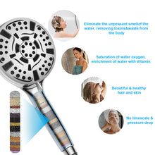 Load image into Gallery viewer, Bath Mixer Tap with Jet Types Hand Shower, Single Lever Bath Tap with Hose and Wall Mount, Bath Mixer Shower Set for Bathroom
