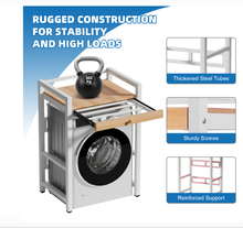 Load image into Gallery viewer, Washing machine shelf frame 2 household appliances superstructure steel with laundry rack
