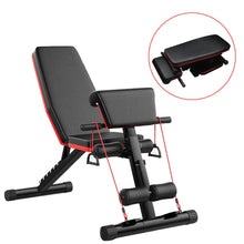 Load image into Gallery viewer, 5-in-1 Panca Pesi Regolabile Multifunzione, Panca per Pesi con 7 Direzioni Schienale Regolabile, Panca Pesi Pieghevole da Allenamento per Addominali, Panca Fitness per Casa Palestra Max 150kg
