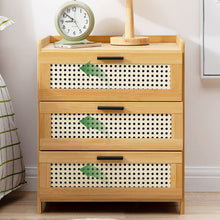 Load image into Gallery viewer, Bedside table simple solid small cabinet light luxury storage cabinet bedroom bedside simple modern mini
