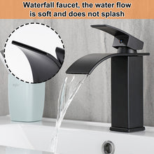 Load image into Gallery viewer, Waterfall Bathroom Single-Lever Basin Mixer Tap Chrome Brass for Washbasin Bathroom
