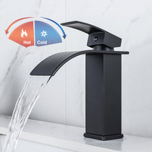 Load image into Gallery viewer, Waterfall Bathroom Single-Lever Basin Mixer Tap Chrome Brass for Washbasin Bathroom
