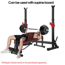 Load image into Gallery viewer, Squat Rack Multi-Function Barbell Rack Height-Adjustable Dumbbell Stand for Sports Studio Home Weight Lifting Bench Press Dip Station Portable Strength Training Dumbbell Rack
