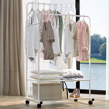 Load image into Gallery viewer, Coat racks Donkey Independent Hangers Double Bar Shelf, Multifunctional Resistant Metal Coat Rack for Home
