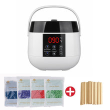 Load image into Gallery viewer, Professional Electric Wax Heater for All Wax Types, Hot Wax Warmer Heater Set, Complete Waxing Kit 500ml Heater Wax Pot + 400g Hard Wax Bean 4 Flavors + 20 Sticks
