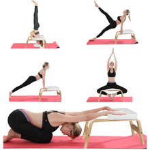 Load image into Gallery viewer, Tabouret de Yoga Inversion Banc de Yoga Yoga Headstand Banc Inversion Stool Yoga Inversion Training Banc Chaise De Yoga en Bois Yoga Headstand Tabouret Home Fitness Chaise Outil Auxiliaire

