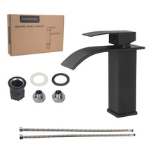 Load image into Gallery viewer, Waterfall Bathroom Single-Lever Basin Mixer Tap Chrome Brass for Washbasin Bathroom
